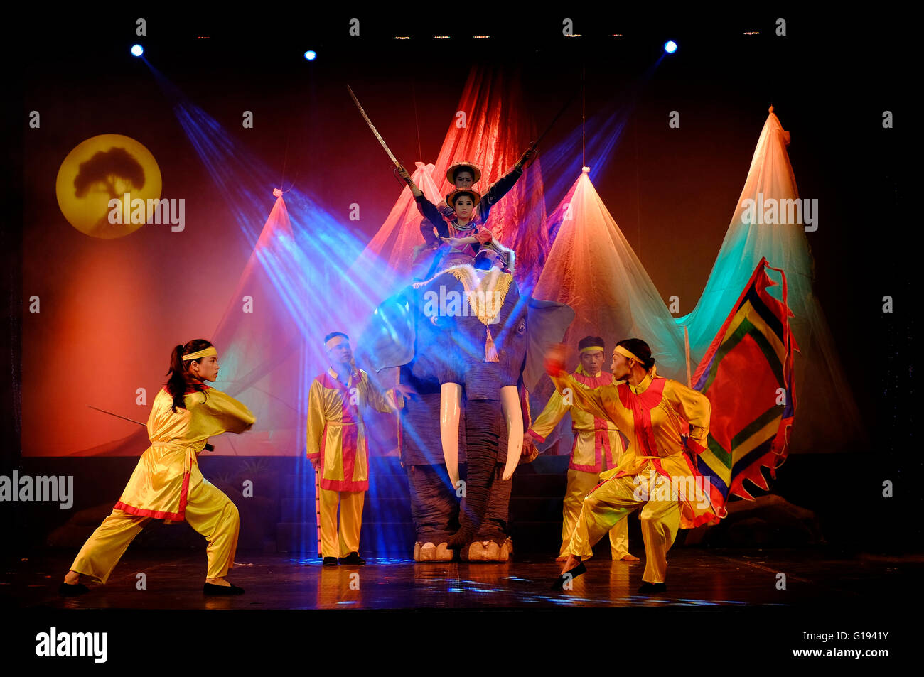 The soul of Vietnam, a cultural show in Ho Chi Minh City, Vietnam Stock Photo