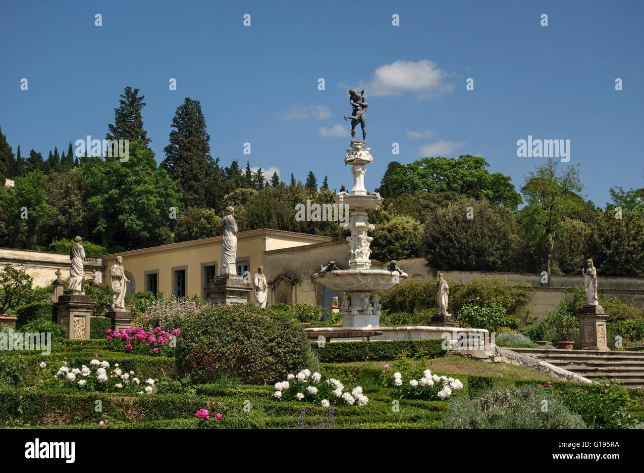 Villa di Castello (Villa Reale), near Florence, Italy. The Fountain