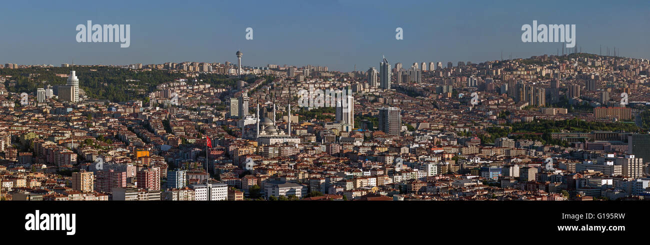 Panoramic Ankara Stock Photo