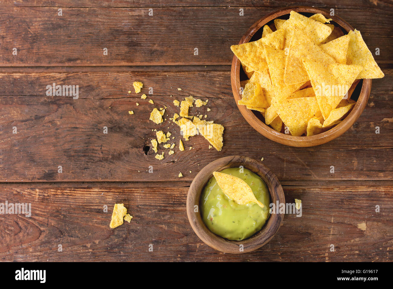 Mexican nachos chips Stock Photo
