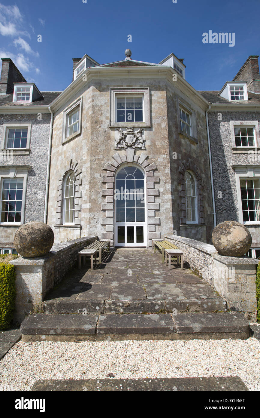 34 year old Oliver Wallop, Viscount Lymington, at Farleigh House, Farleigh Wallop, ancestral