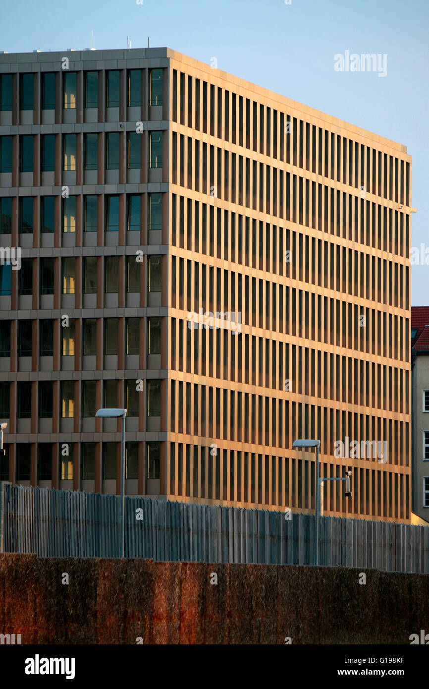 Fassade der neuen Zentrale des BND Bundesnachrichtendienst, Berlin Stock Photo