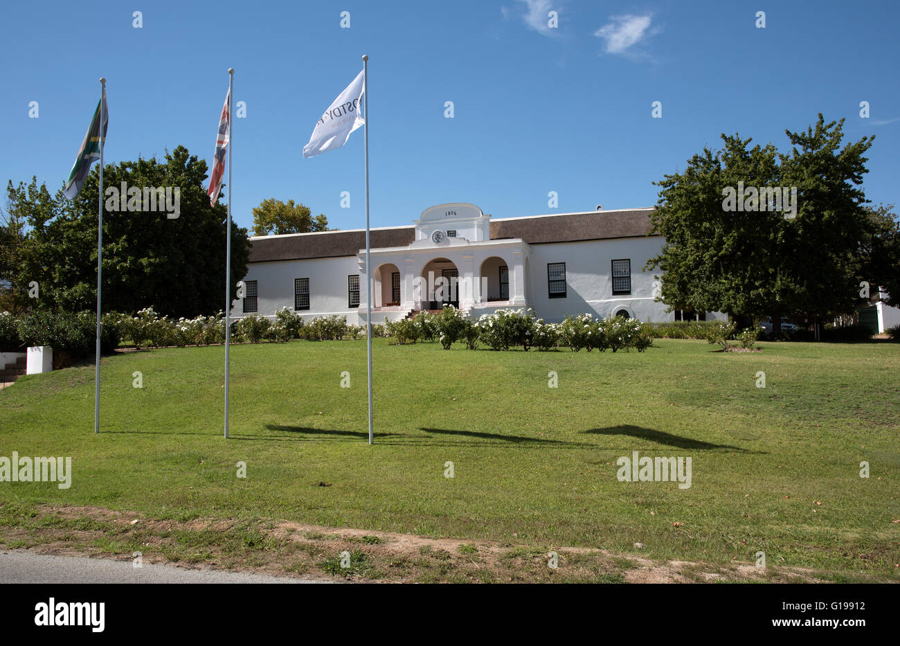 TULBACH WESTERN CAPE SOUTH AFRICA. The Drosty House in the historic little town of Tulbach Southern Africa Stock Photo