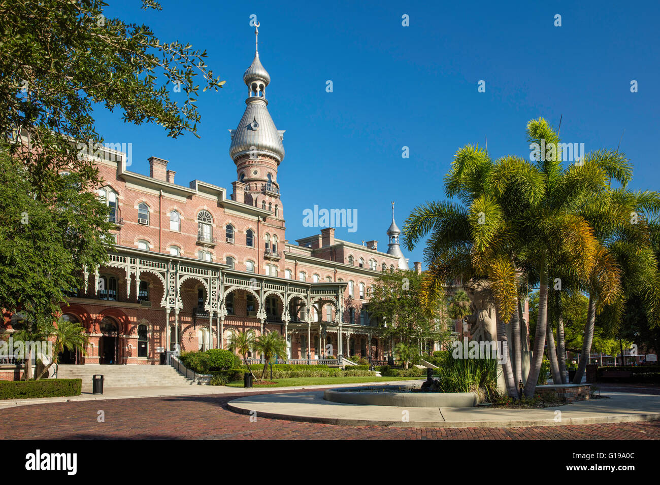 Henry B. Plant Museum - originally, the Tampa Bay Hotel (b. 1891) on the campus of University of Tampa, Tampa, Florida, USA Stock Photo