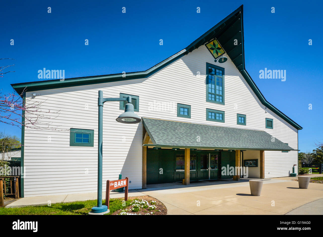 The interesting 'Barn' building is a music & event venue located on the grounds of The Loveless Cafe & Motel in Nashville TN Stock Photo