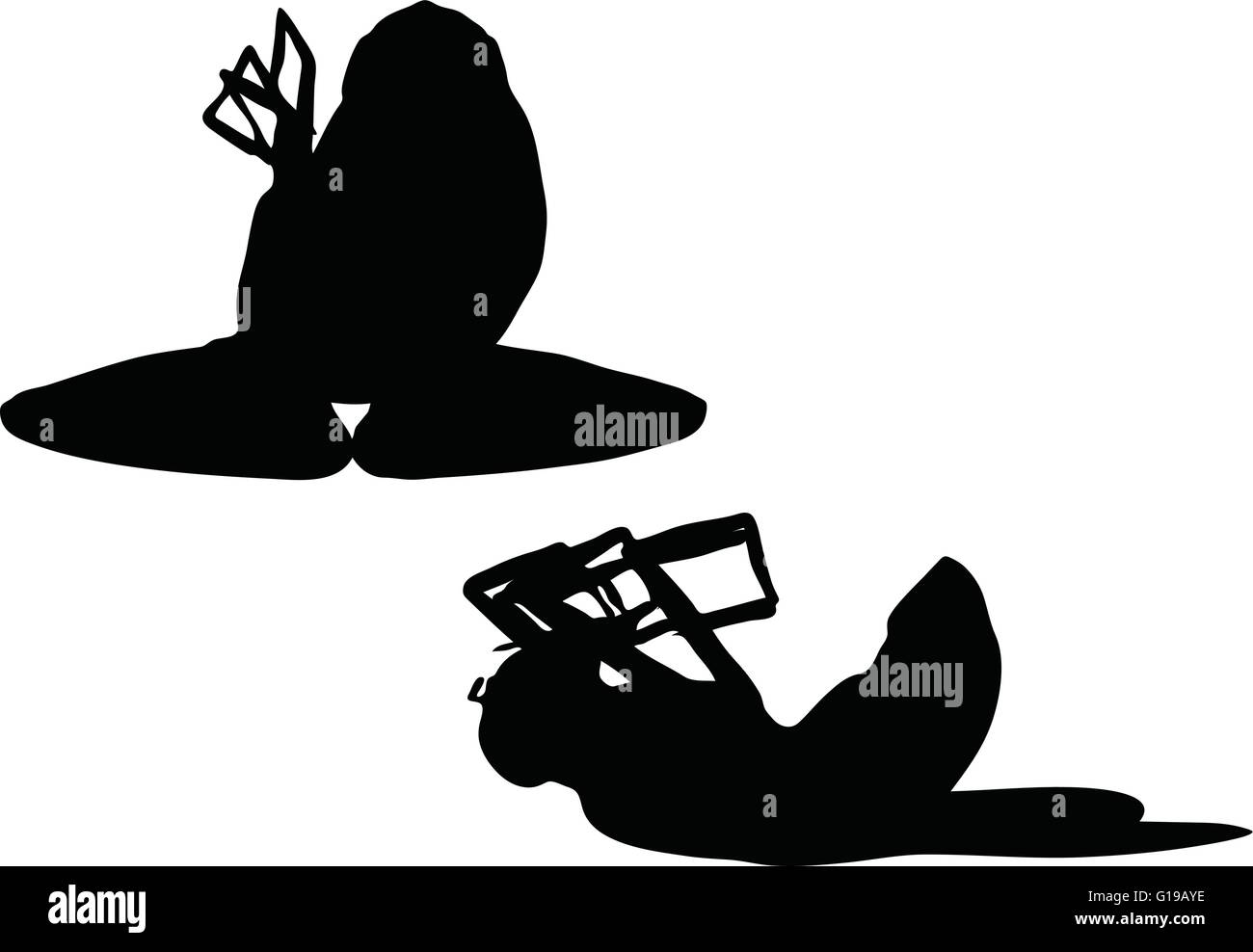 Vector Image - bug fly silhouette isolated on white background Stock ...