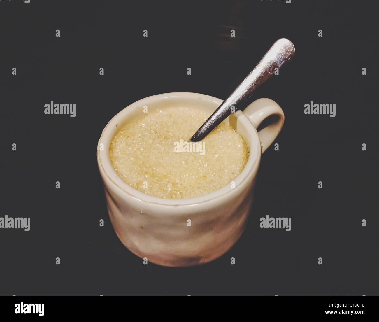 Brown sugar cup Stock Photo Alamy