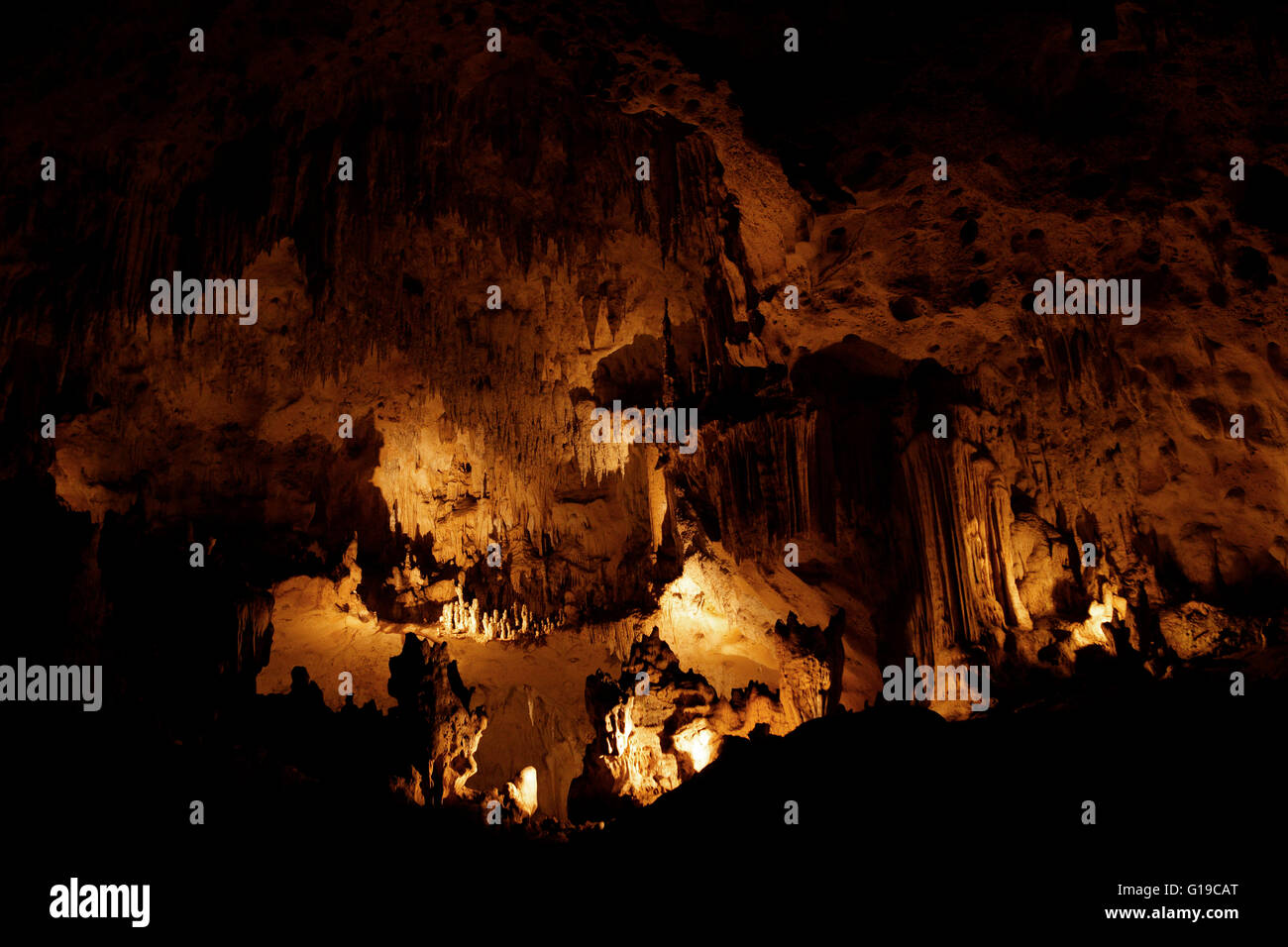 Cueva de las Maravillas is located in the eastern part of Dominican Republic. Stock Photo
