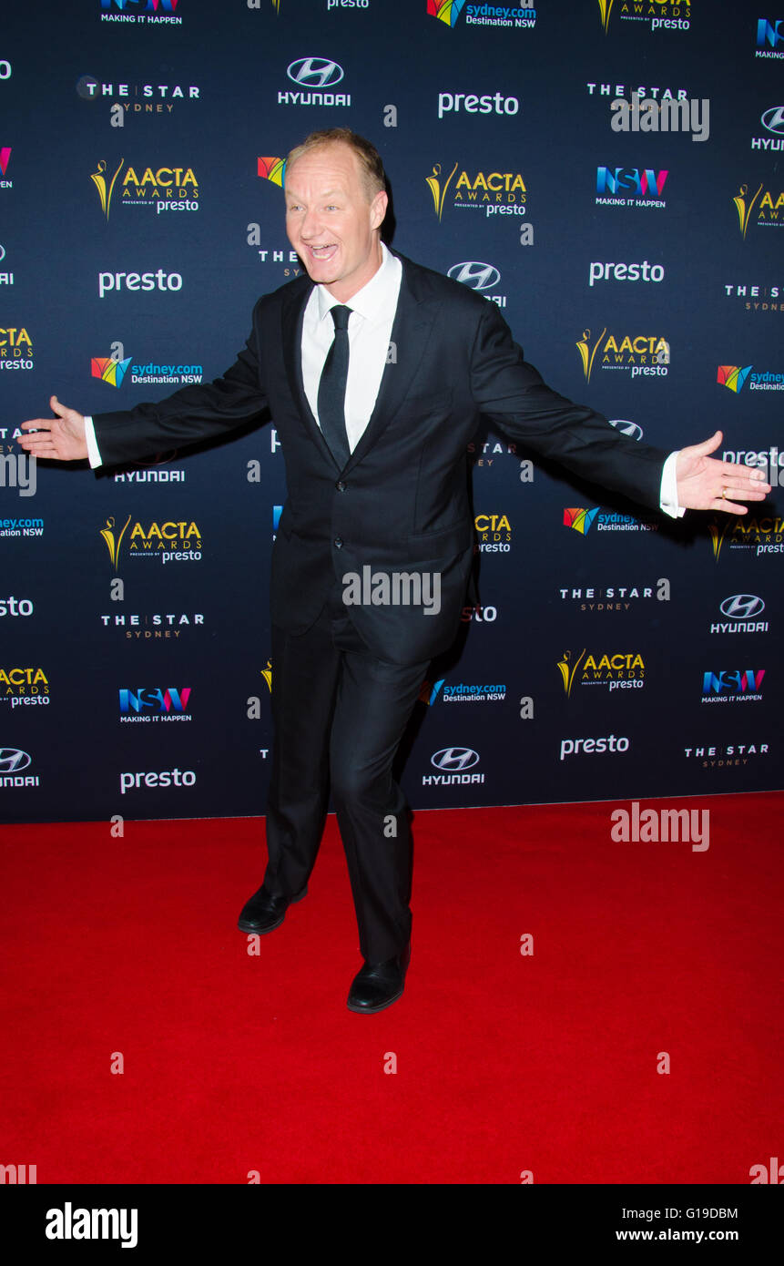 30th November 2015: Vips and celebrities arrive for the 5th AACTA Awards Industry Dinner which took place at The Star in Sydney, Australia. Pictured is Rob Carlton. Stock Photo