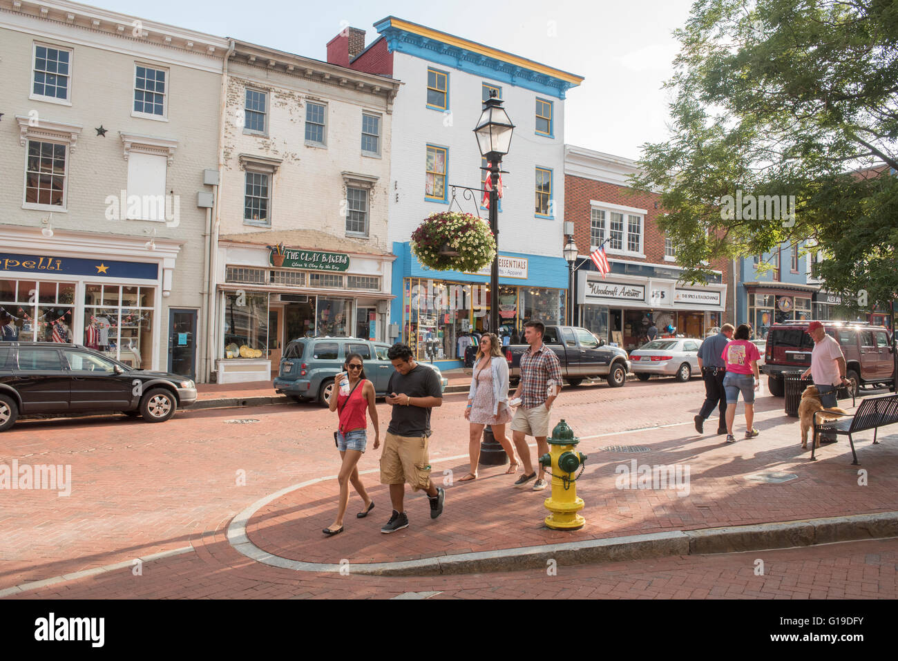 Main Street in Annapolis, Maryland Stock Photo Alamy