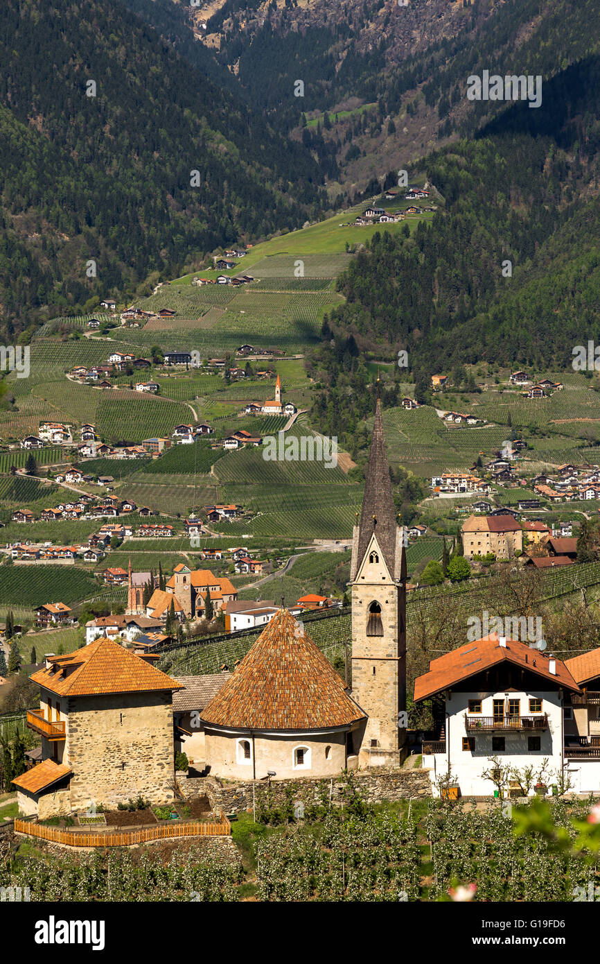 St. Georgen near Schenna, Meran, South Tyrol Stock Photo