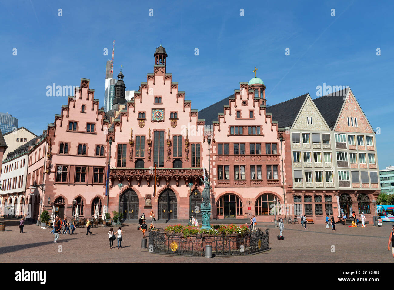 Cityhall Romer, Frankfurt on the Main, Hesse, Germany / Römer Stock Photo