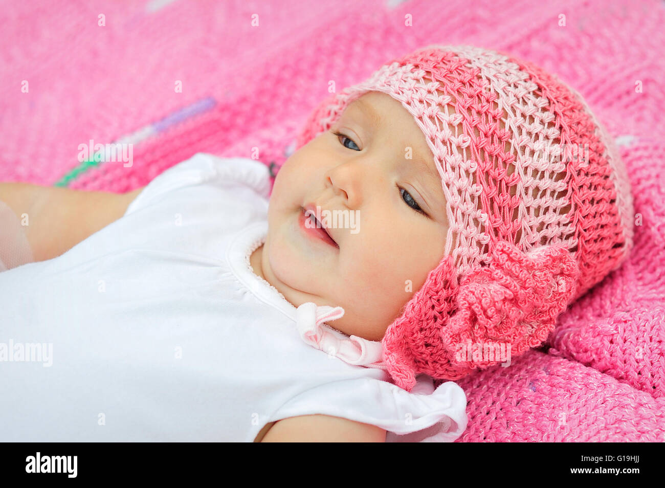 Portrait of a cute little baby girl Stock Photo
