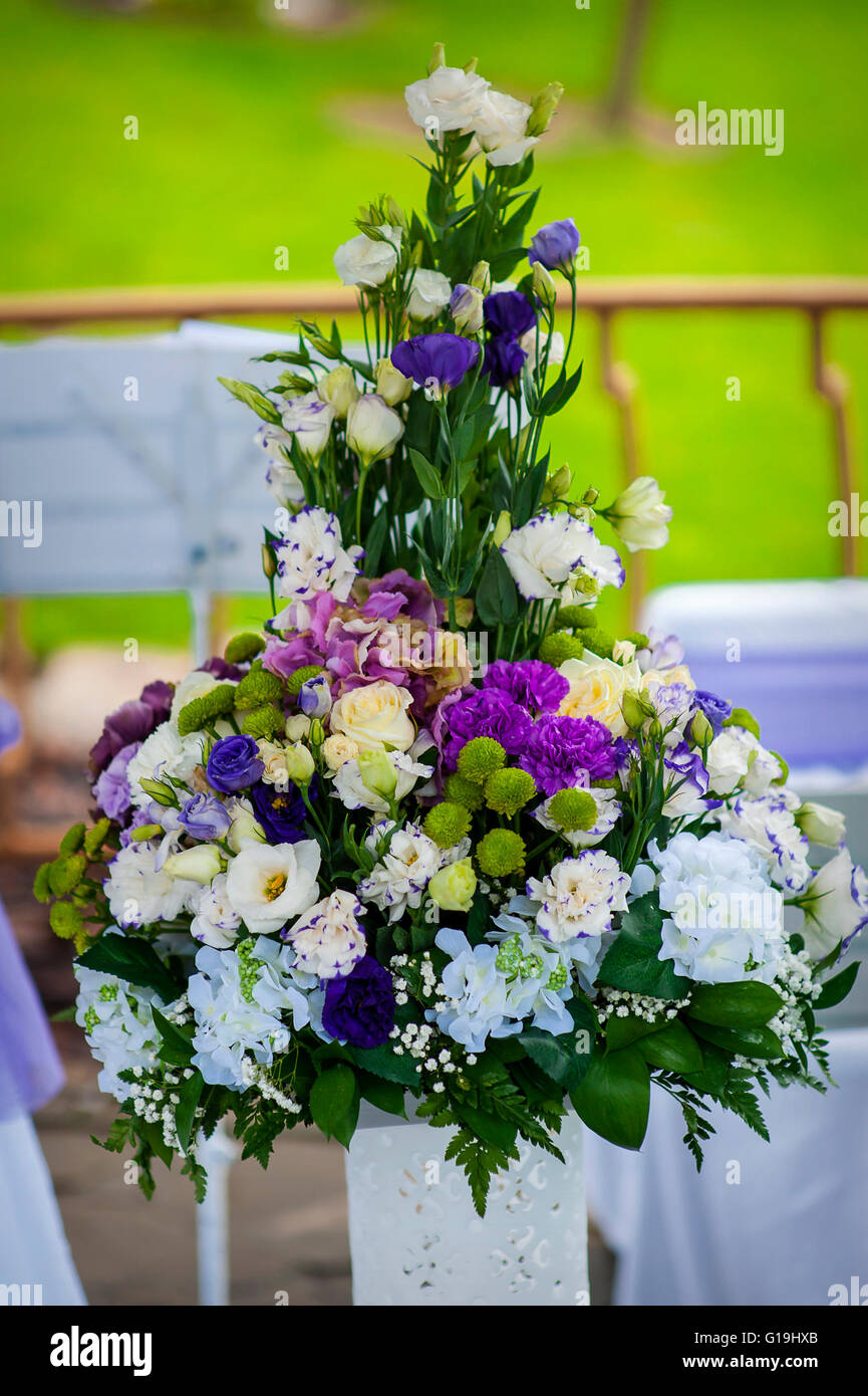 large bouquet of flowers composition Stock Photo