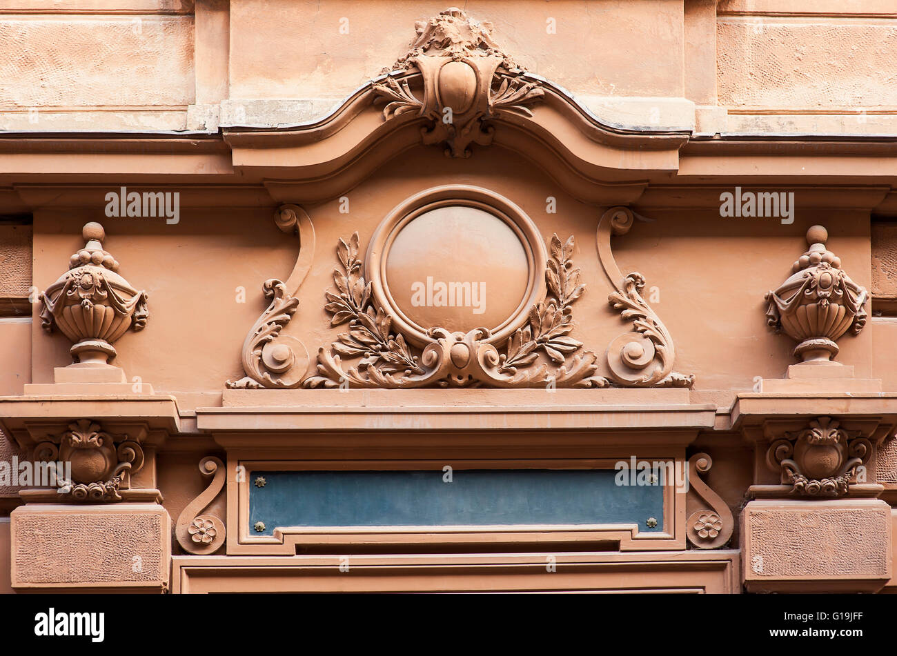 Architectural detail of old building Stock Photo
