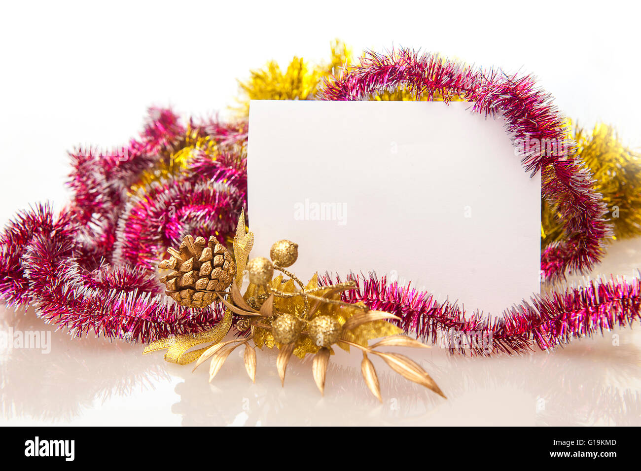 Christmas background frame, place for your text Stock Photo