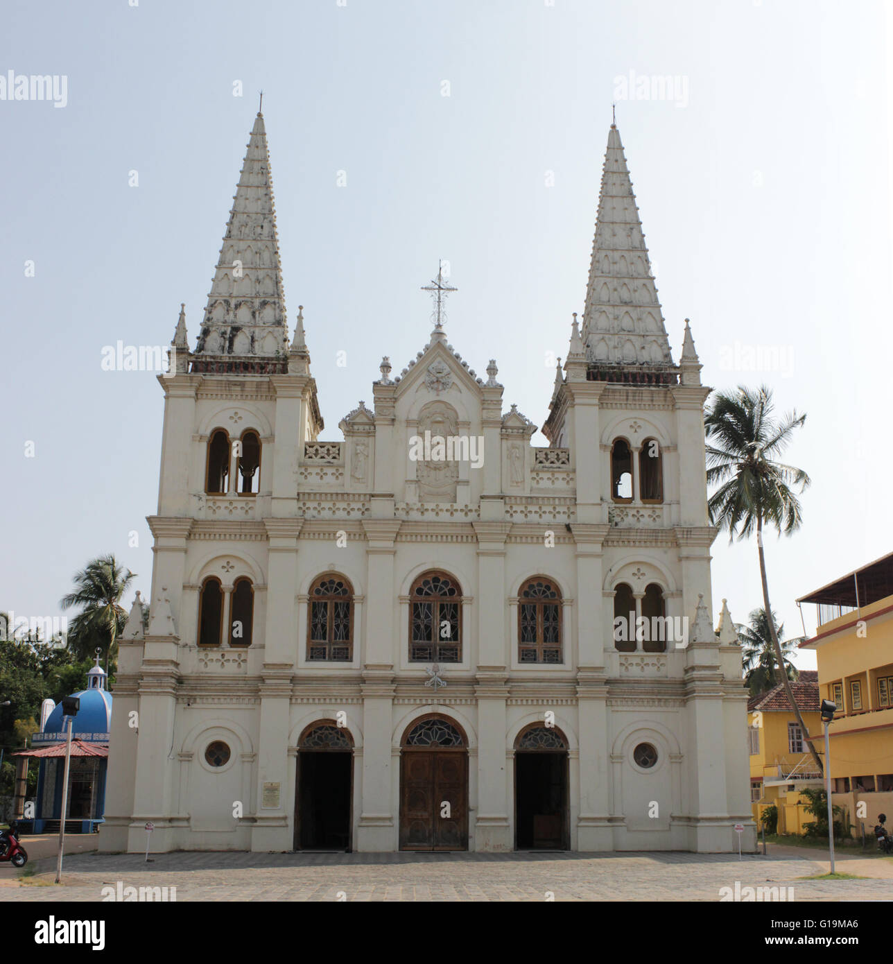 Santa Cruz Cathedral Basilica at Fortkochi Stock Photo