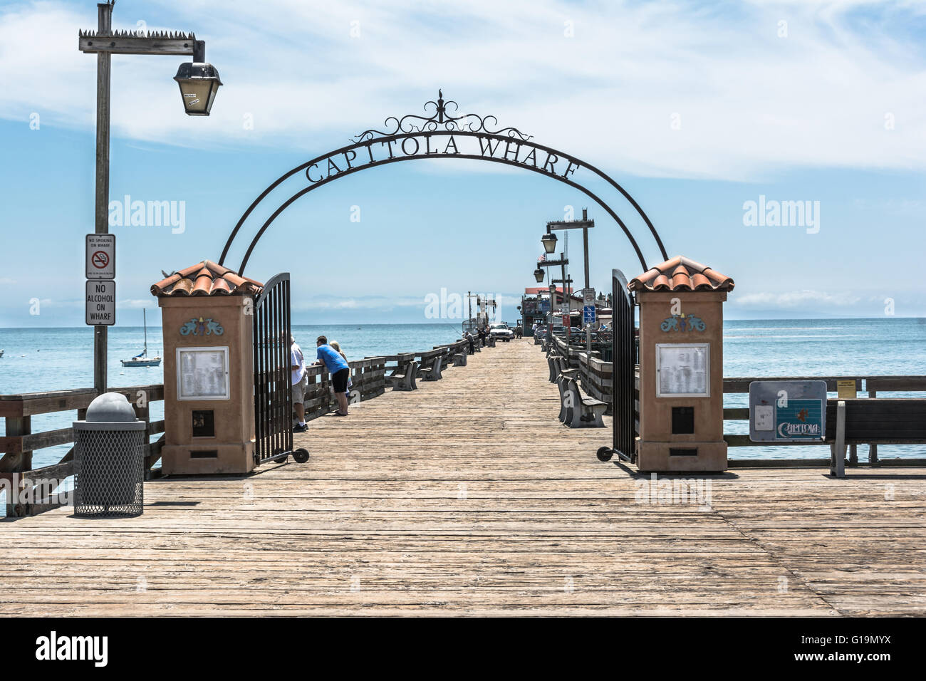 Capitola Wharf at Capitola Beach, California Stock Photo Alamy