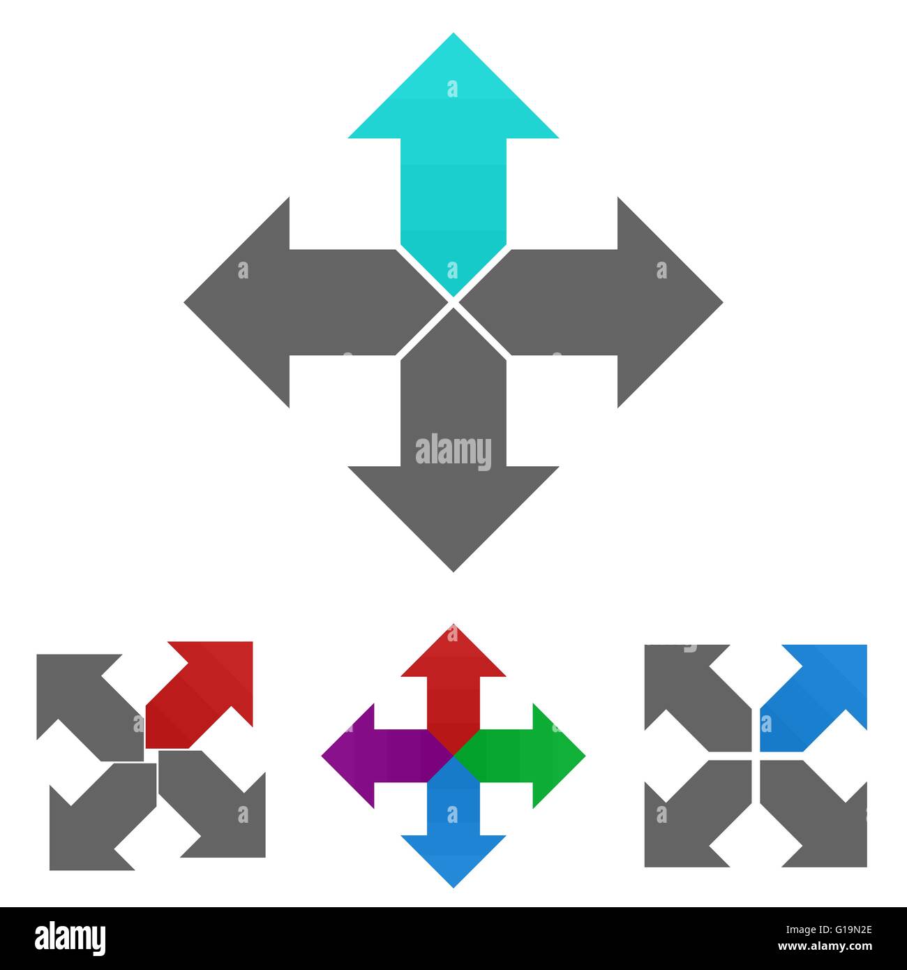 Arrow logo vector set Stock Vector Image & Art - Alamy