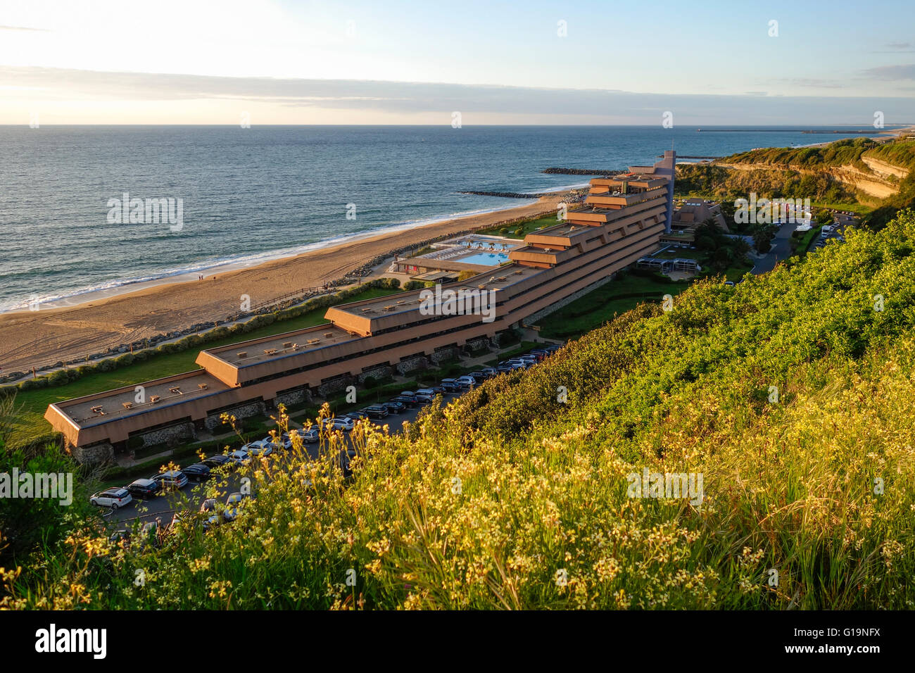 Resort, Hotel, Belambra Clubs, La Chambre d'Amour, Aquitaine, Biarritz, French basque country, France. Stock Photo