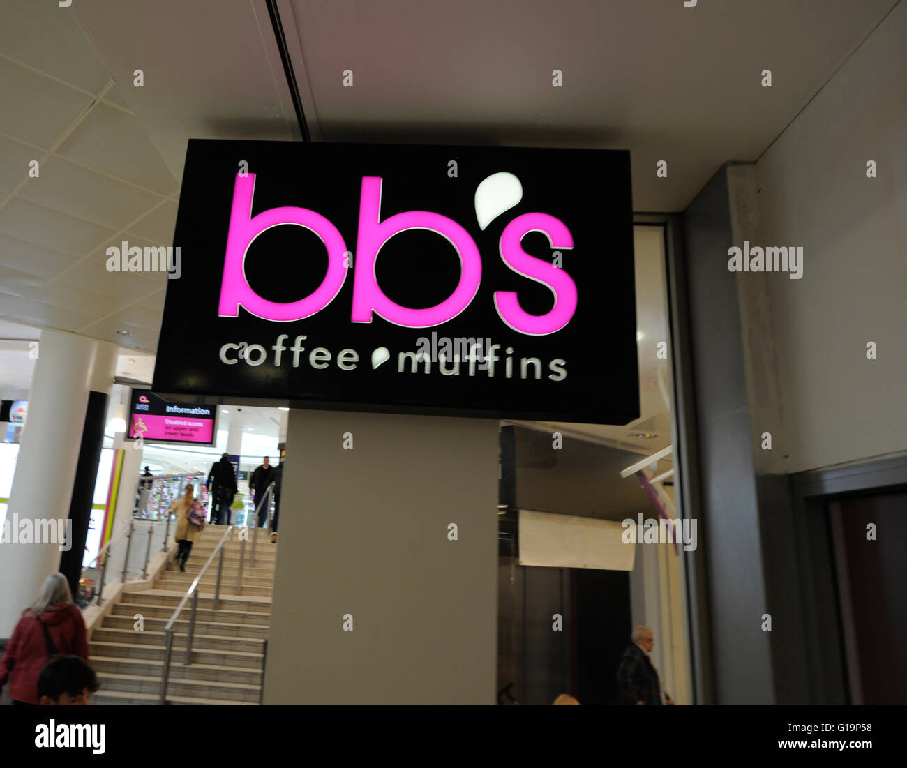 bb's, Coffee,Muffins,food processing,UK Stock Photo