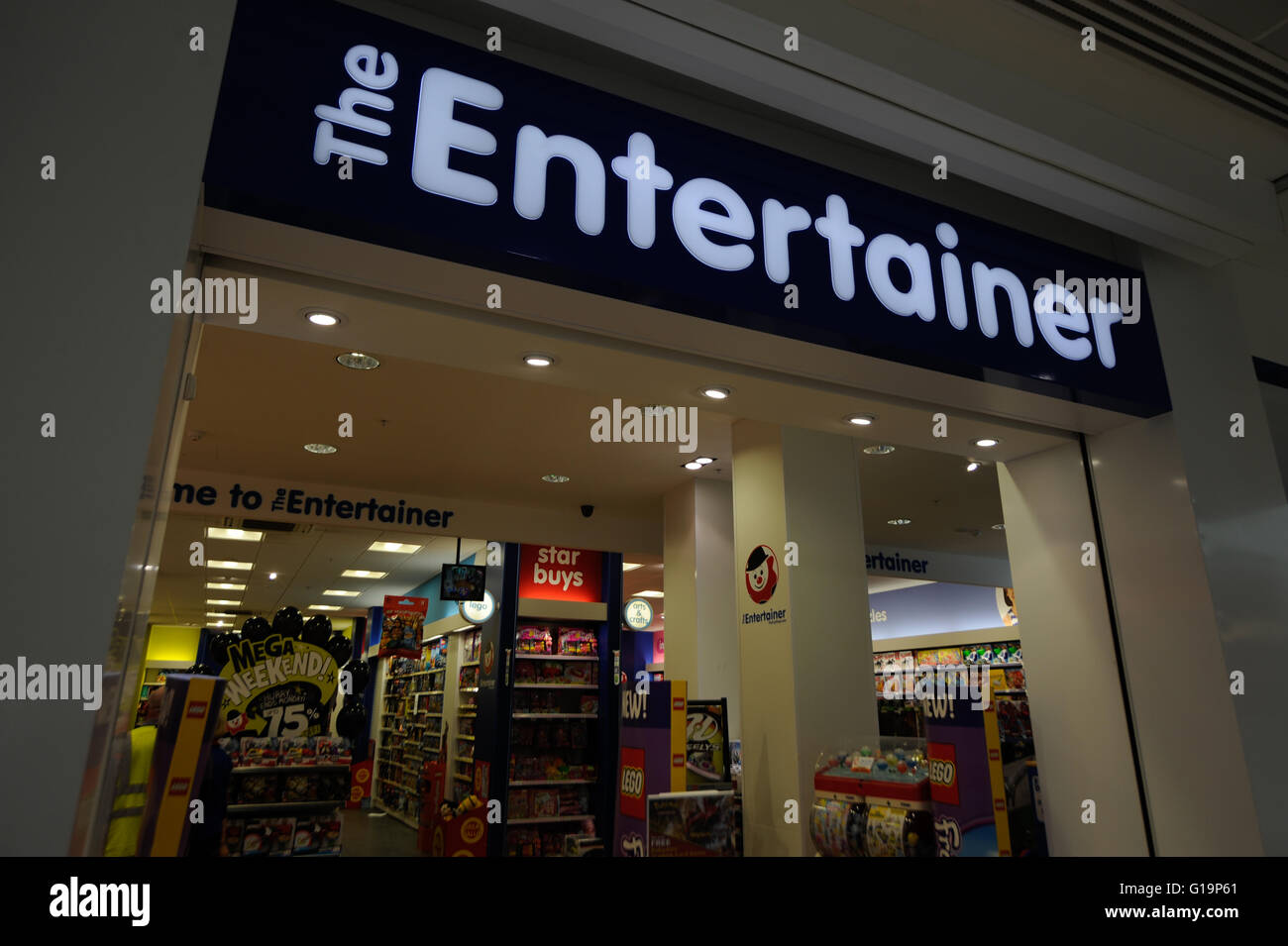 The Entertainer,toy shop,infant,UK Stock Photo Alamy