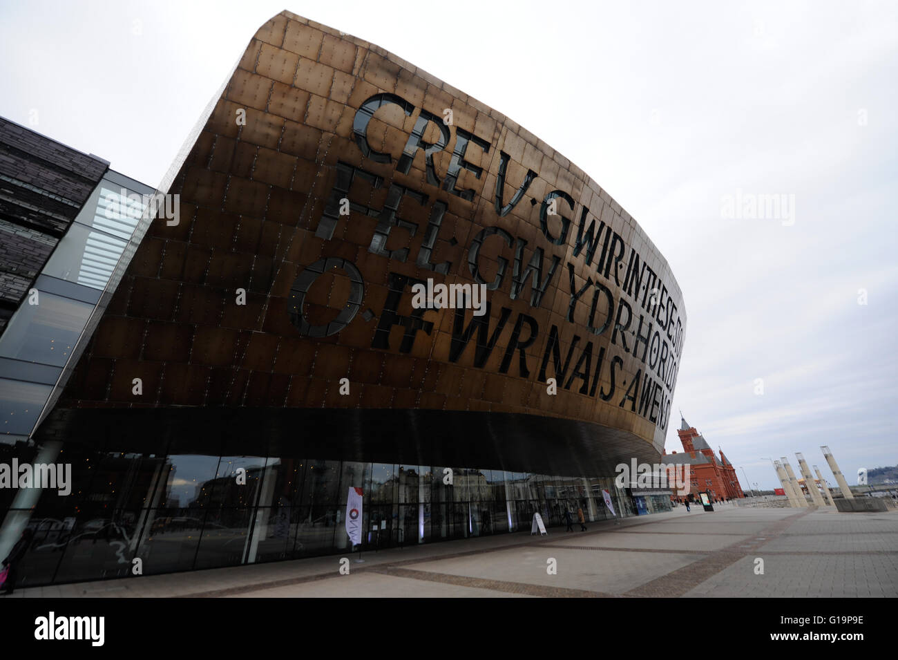 Wales Millennium Centre in Cardiff Stock Photo