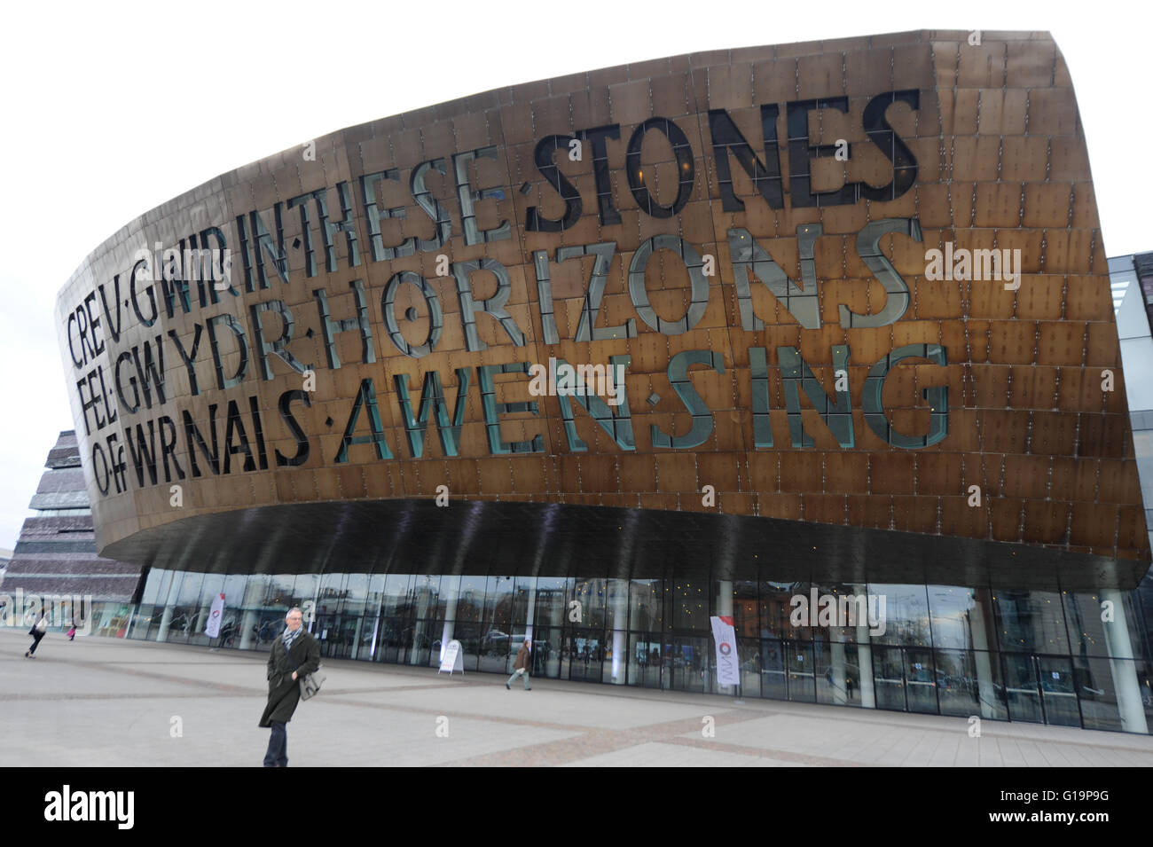 Wales Millennium Centre in Cardiff Stock Photo