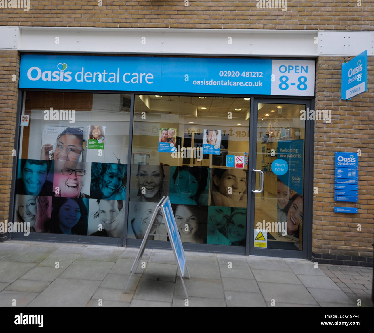 Oasis dental clinic in Cardiff Bay - United Kingdom Stock Photo