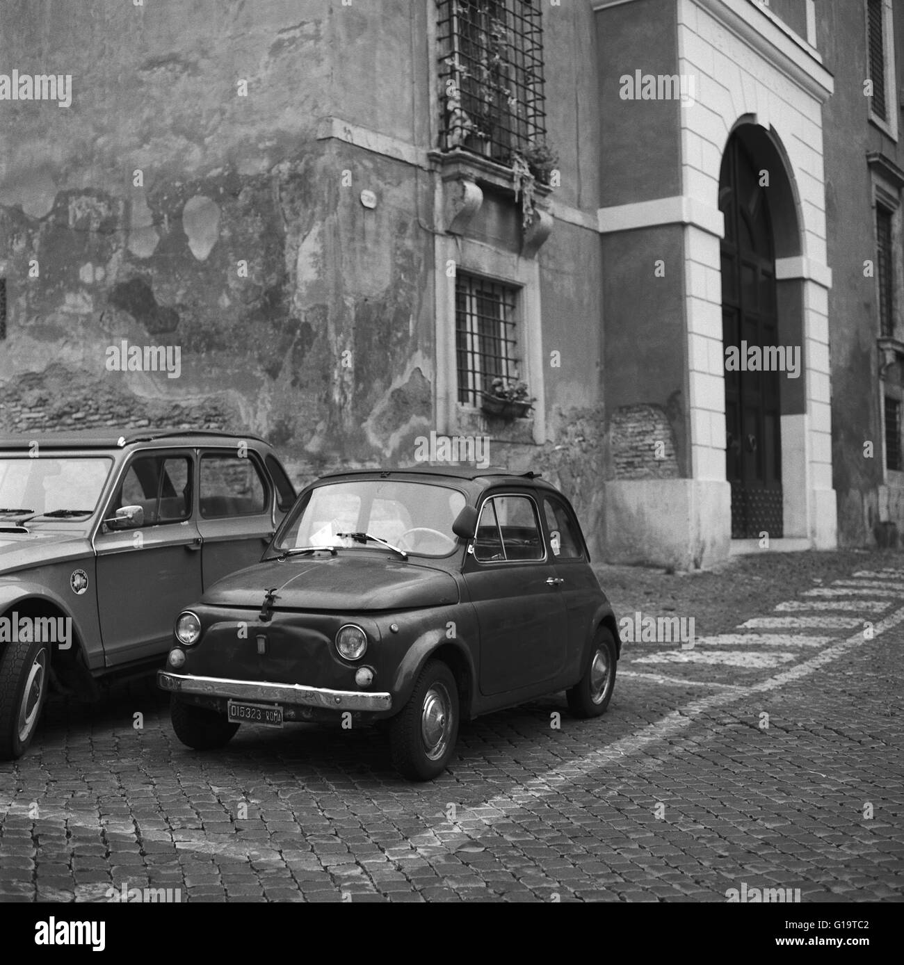 Fiat, Renault, Rome, 2015 Stock Photo