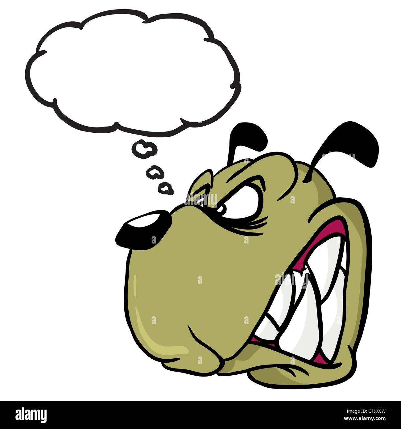Angry dog Stock Vector Images - Alamy