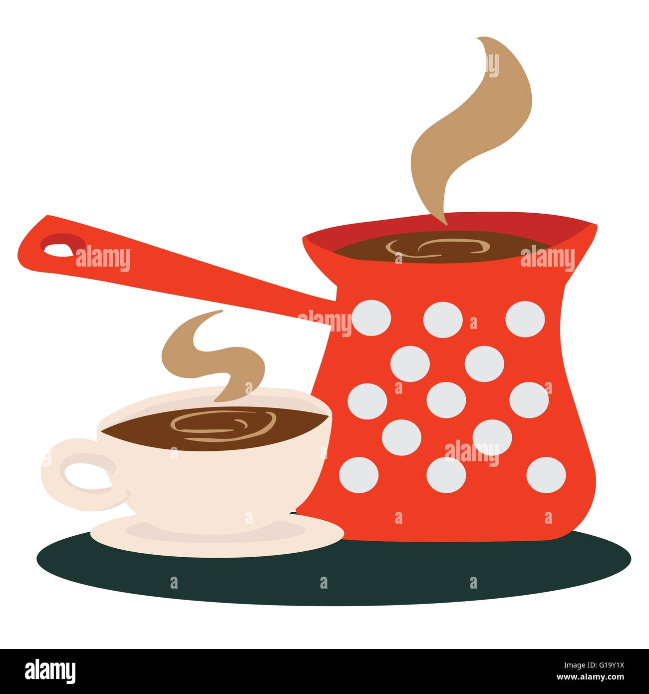 Cartoon coffee pot cup hires stock photography and images Alamy