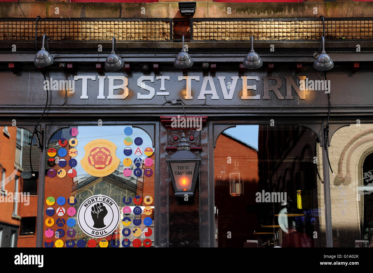 Tib Street Tavern, Northern Quarter, Manchester, Tuesday May 10, 2016. Stock Photo