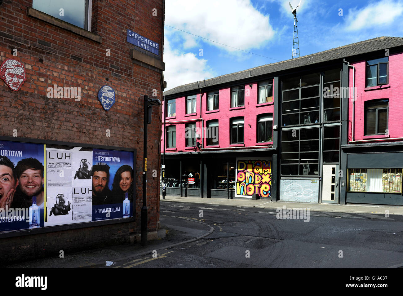 Northern Quarter, Manchester, Tuesday May 10, 2016. Stock Photo