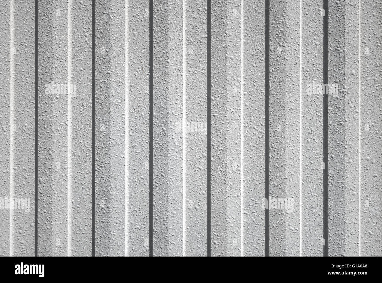Gray textured plastic cladding Stock Photo