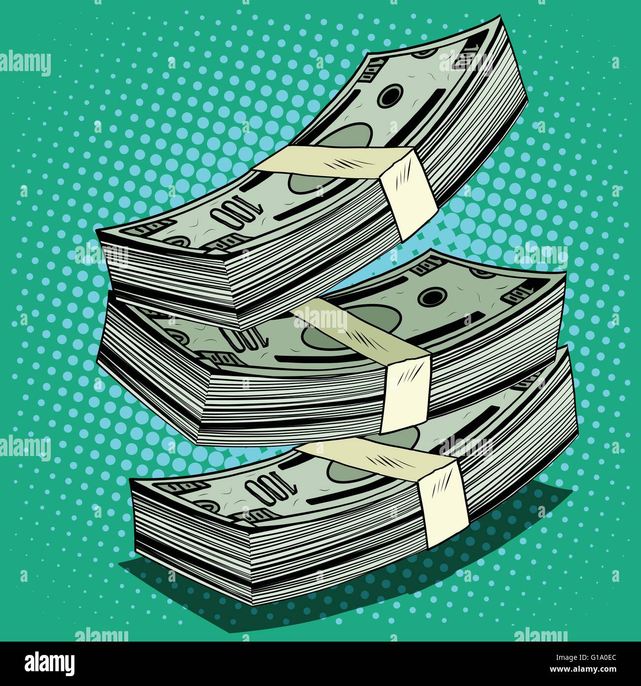 Stack of money dollar bills cash Stock Vector Image & Art - Alamy