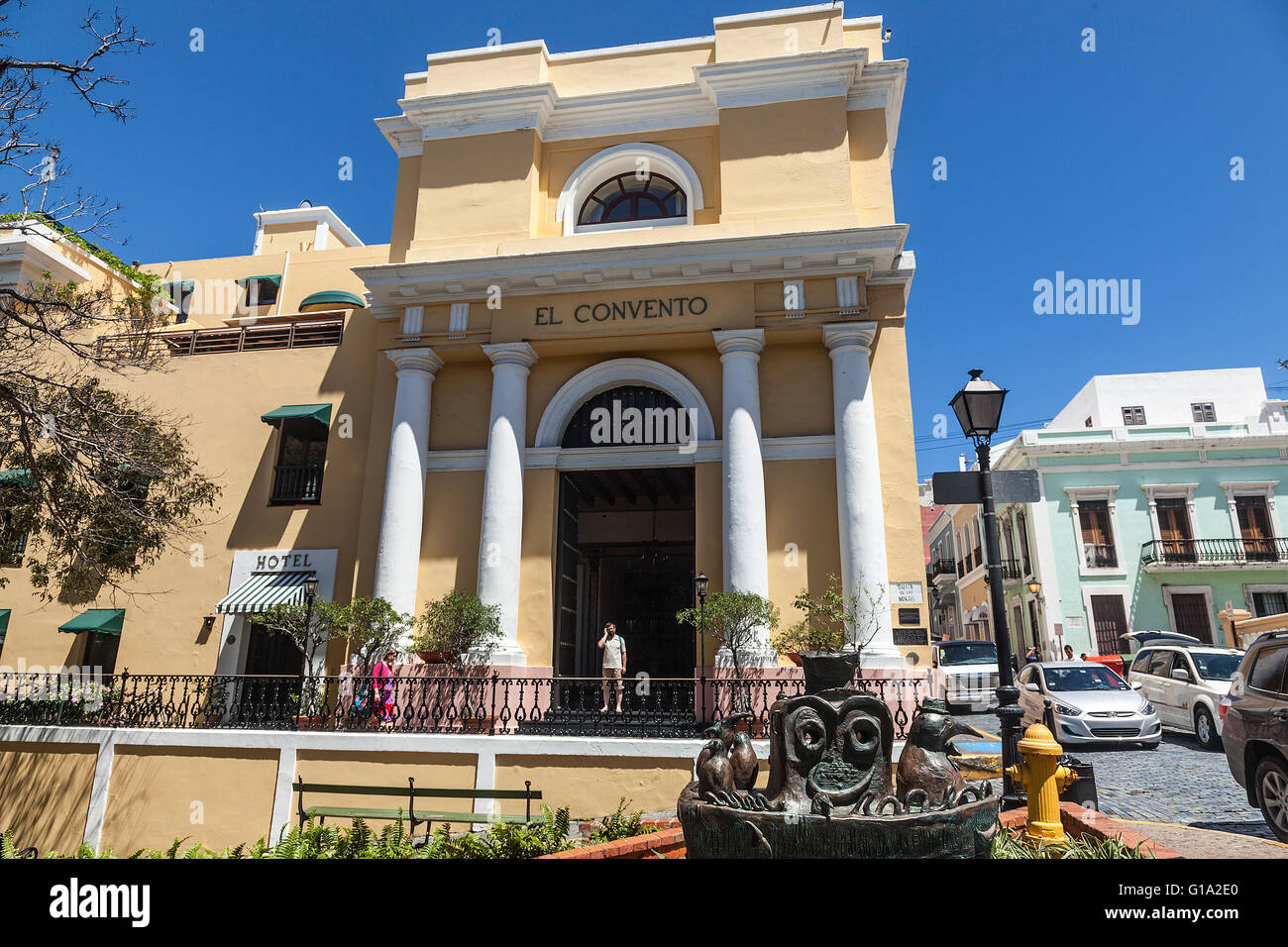 El Convento Hotel in Old San Juan Puerto Rico Stock Photo