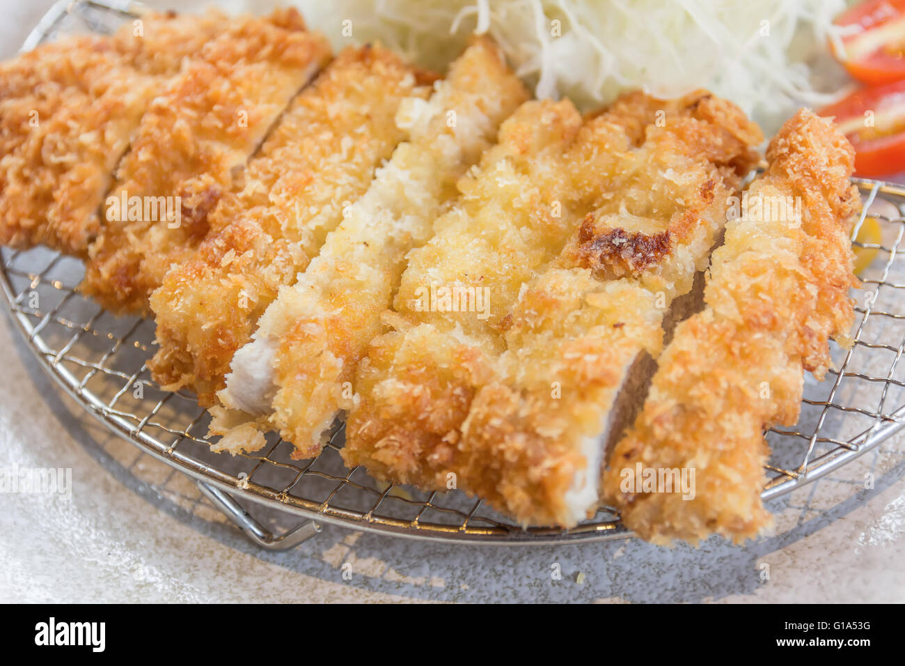 breaded pork cutlet, japanese food style tonkatsu Stock Photo Alamy