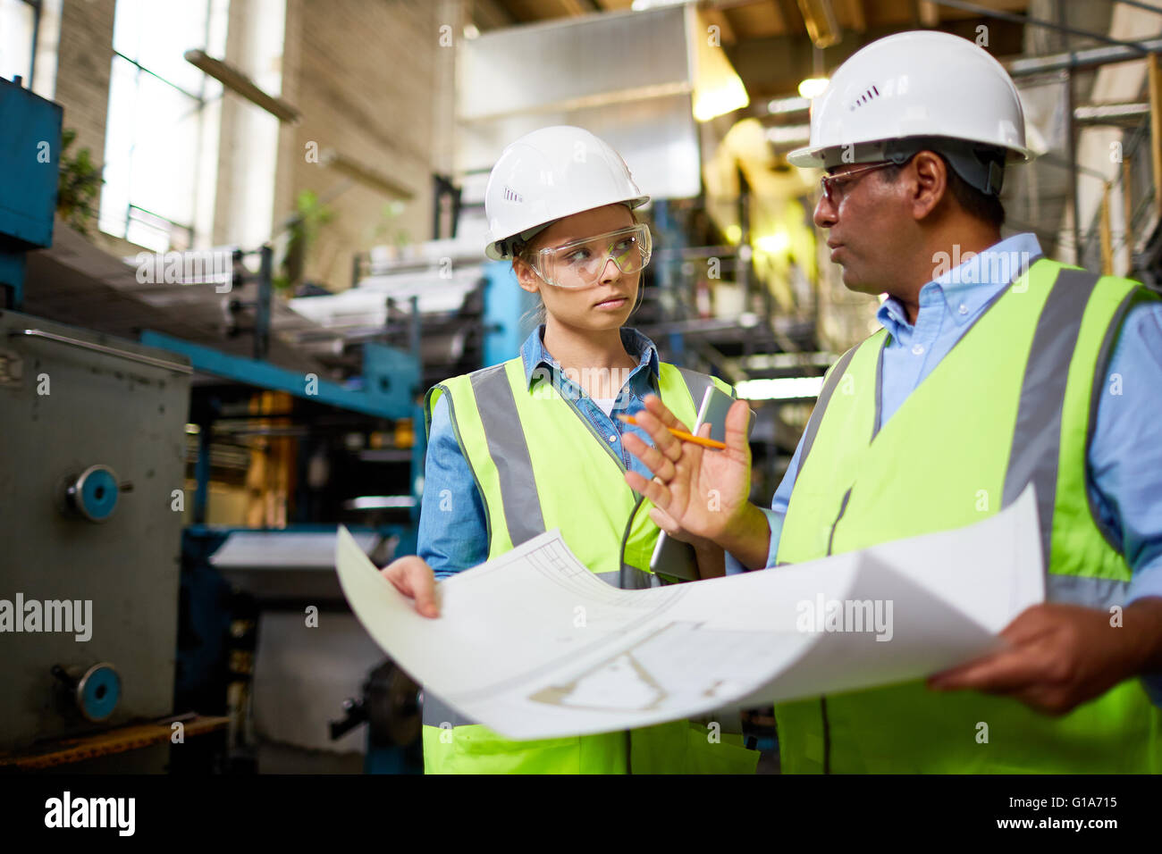 Engineers at work Stock Photo Alamy