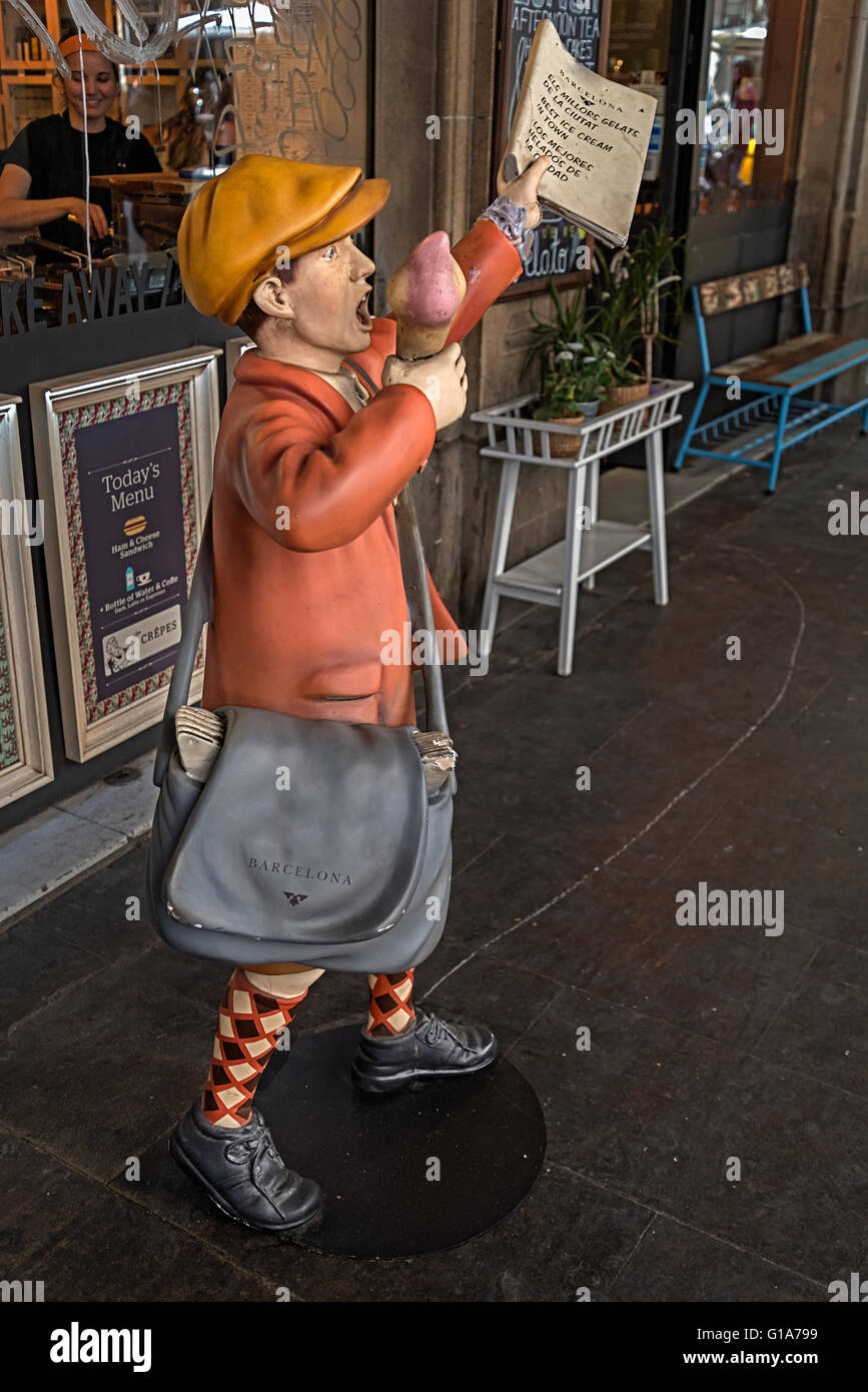 Ice cream shop in the Gothic Quarter, Barcelona, Spain Stock Photo Alamy