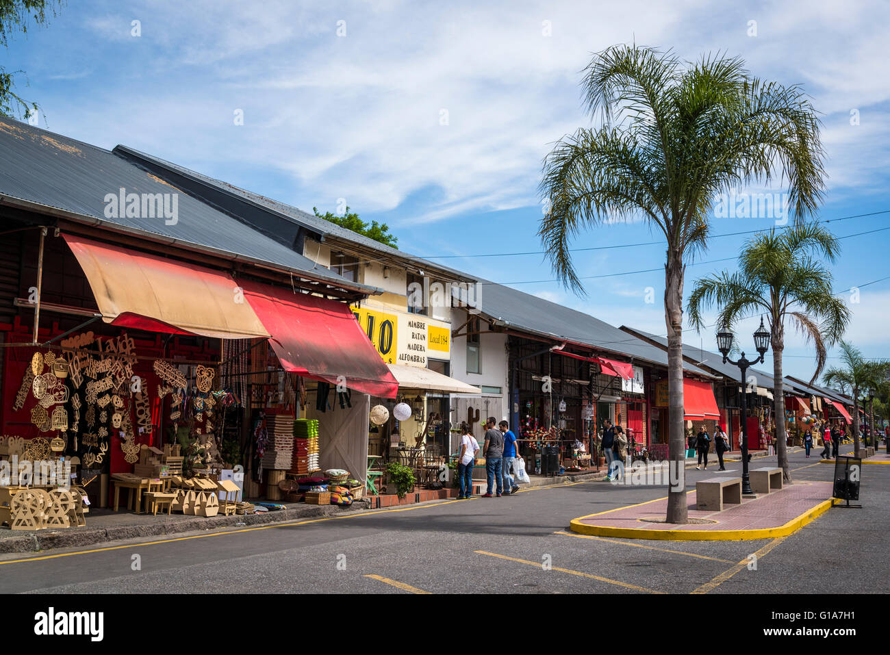 Crafts shops, Puerto de Frutos, Fruit port, Tigre, Buenos Aires