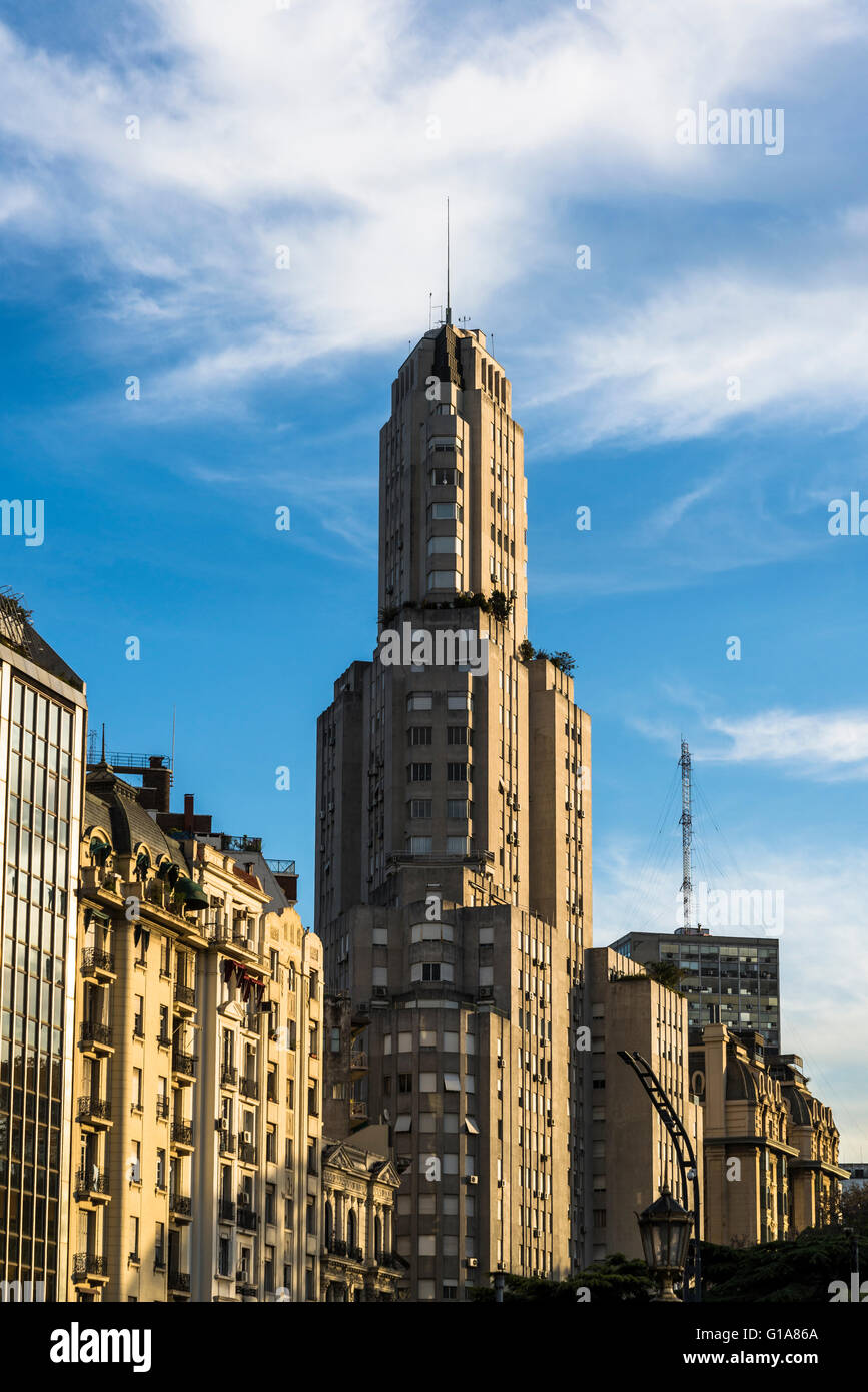 Kavanagh Building, Art Deco skyscraper, Buenos Aires, Argentina Stock