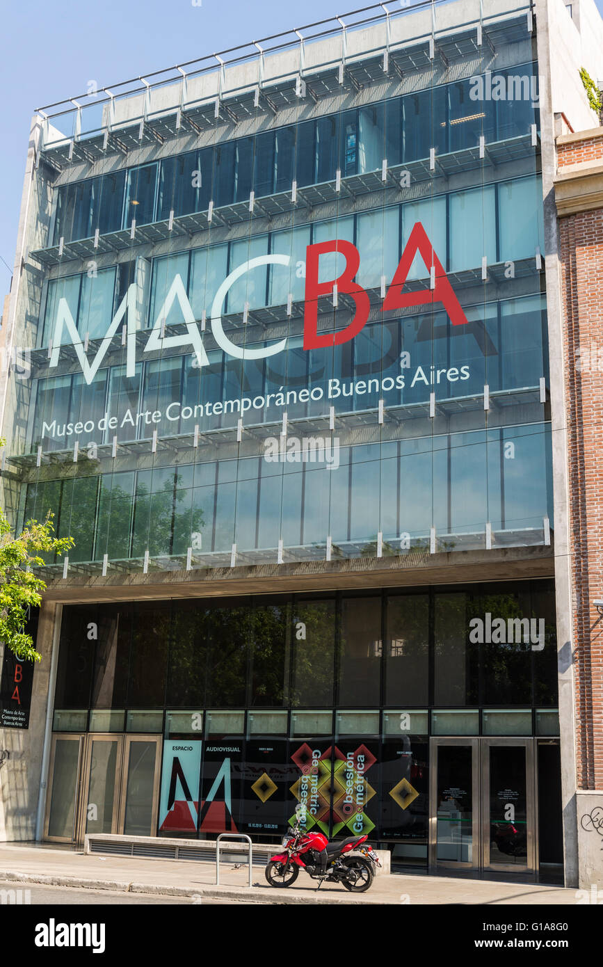 MACBA - Museo de Arte Contemporáneo, San Telmo, Buenos Aires, Argentina Stock Photo