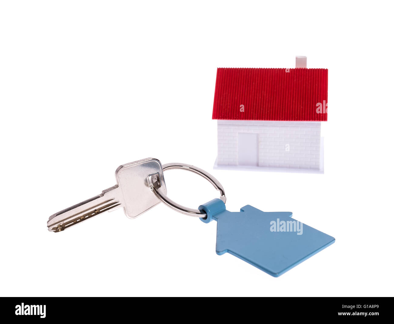 house key isolated on white Stock Photo - Alamy