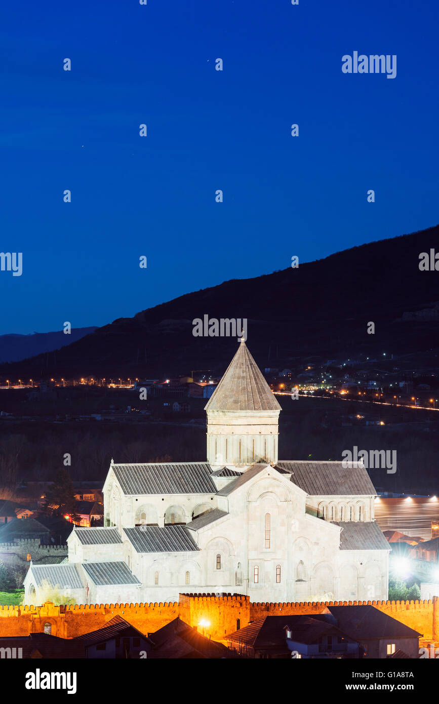 Eurasia, Caucasus, Georgia, Mtskheta, historical capital, Svetitskhoveli Cathedral, 11th century, by Patriach Melkisedek Stock Photo