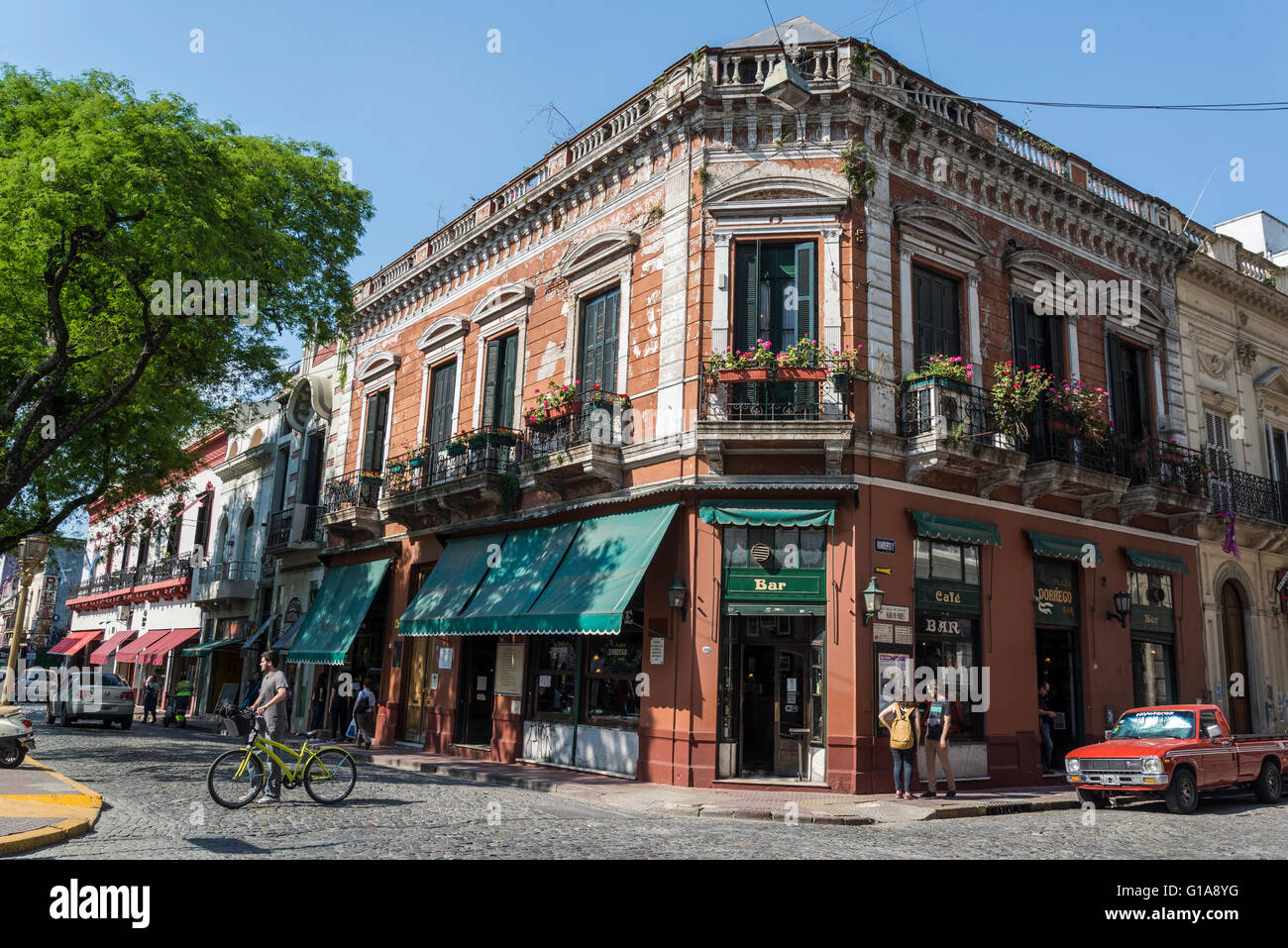 Dorrego Café, San Telmo, Buenos Aires, Argentina Stock Photo