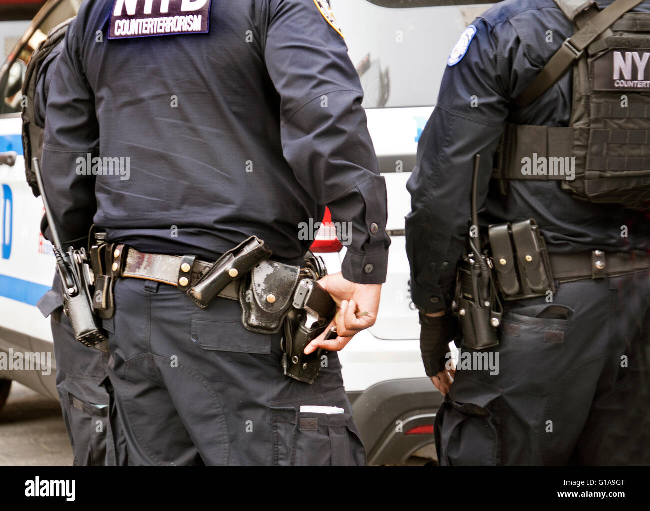 NYPD unit Antiterrorism counterterrorism Police officers carrying