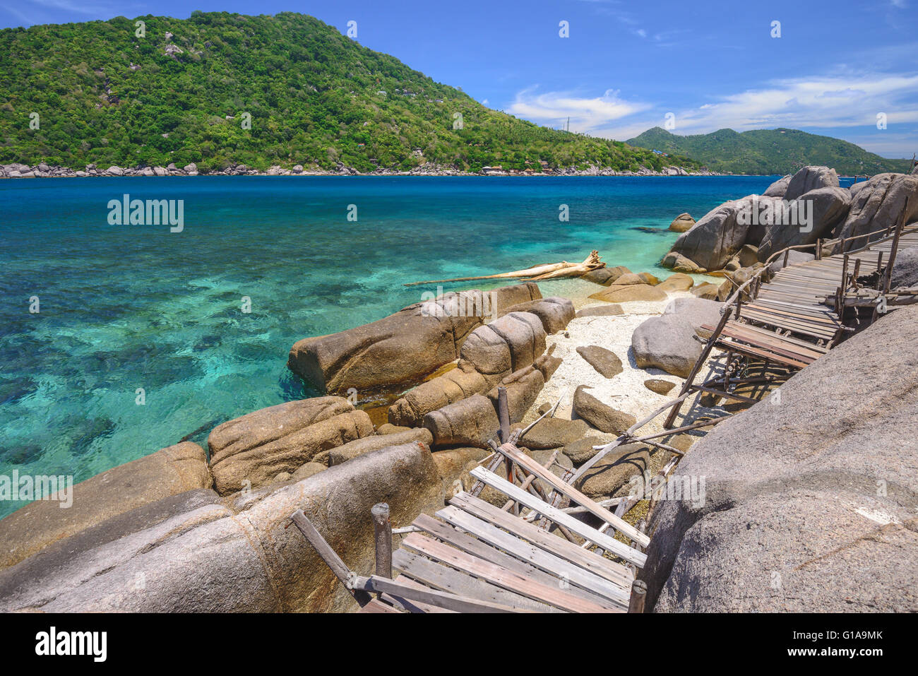Koh Nangyuan island off the coast of Koh Tao in Thailand Stock Photo