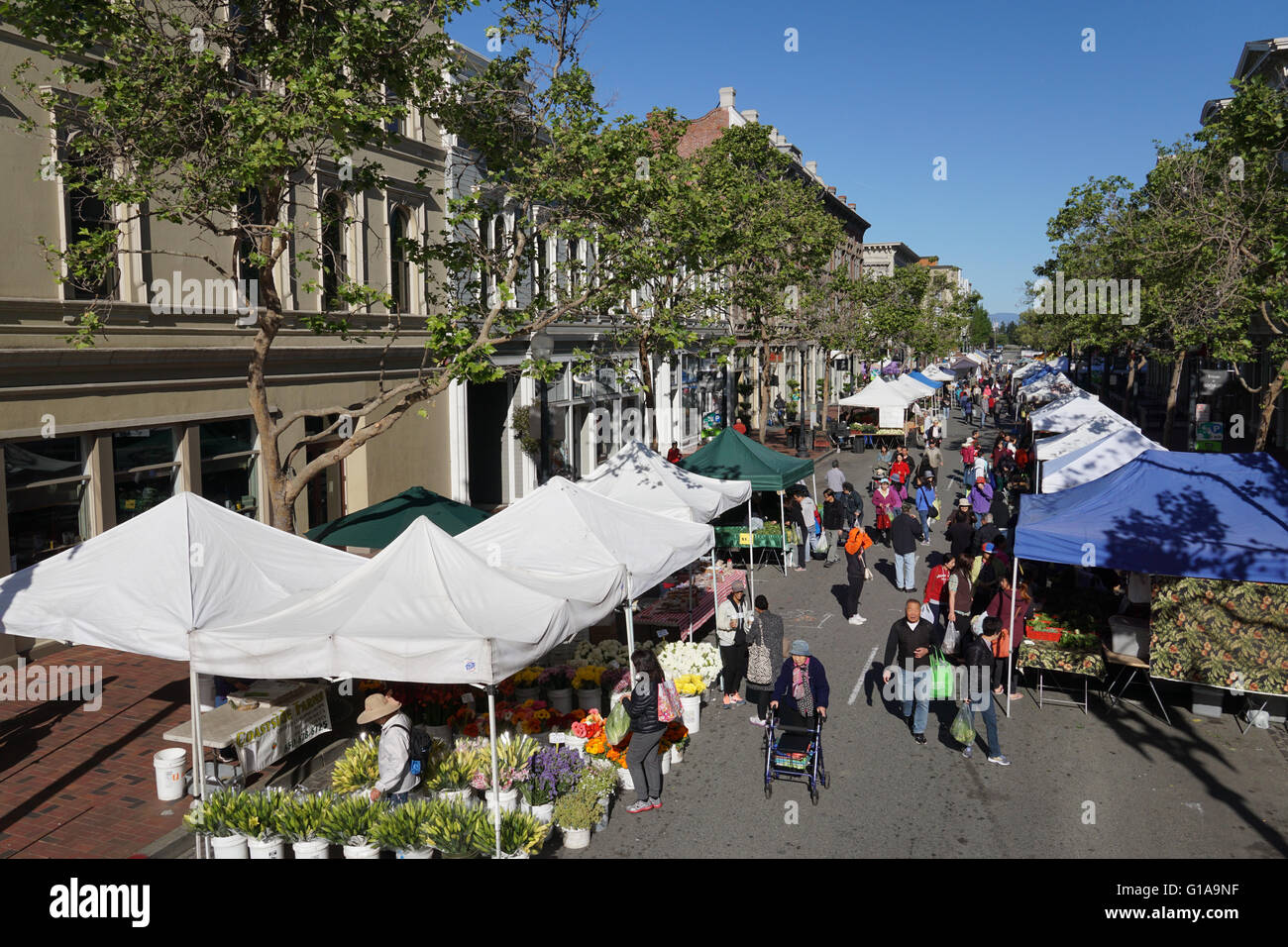 Old Oakland Farmers' Market Stock Photo Alamy