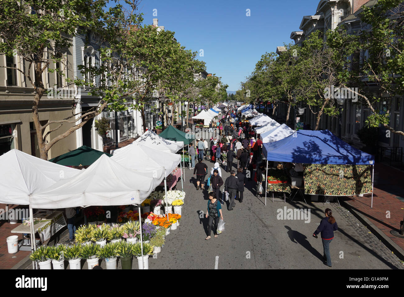 Old Oakland Farmers' Market Stock Photo Alamy
